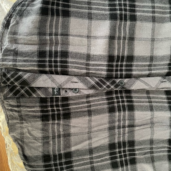 Rails Hunter button down shirt, charcoal jet - Picture 6 of 13